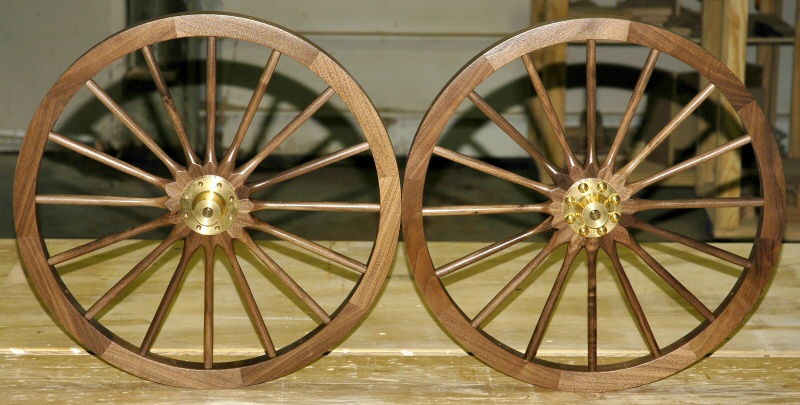 Walnut Gatling Gun Wheels